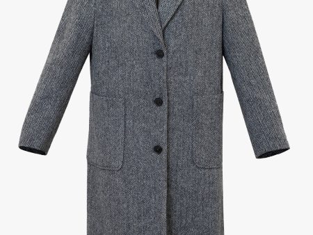 Grey Grandpa Tweed Coat Sale