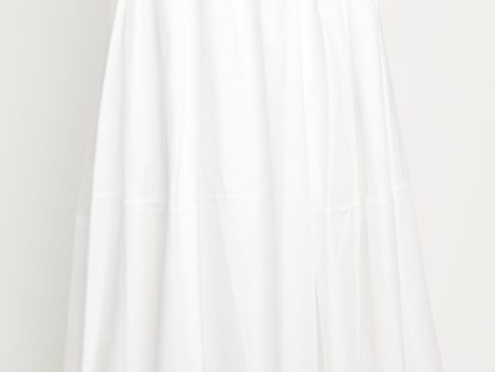 Porcelain Pleated Midi Preowned Skirt Supply