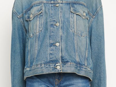 Blue Denim Cotton Preowned Jacket Sale