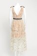 Nude Star Embroidered Preowned Midi Dress Discount