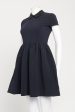 2016 Navy Blue Nylon Preowned Skater Dress For Cheap