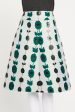 Duck Egg Blue Floral Preowned Skirt For Discount