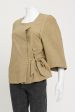 Khaki Preowned Wide Arm Blouse Online Hot Sale