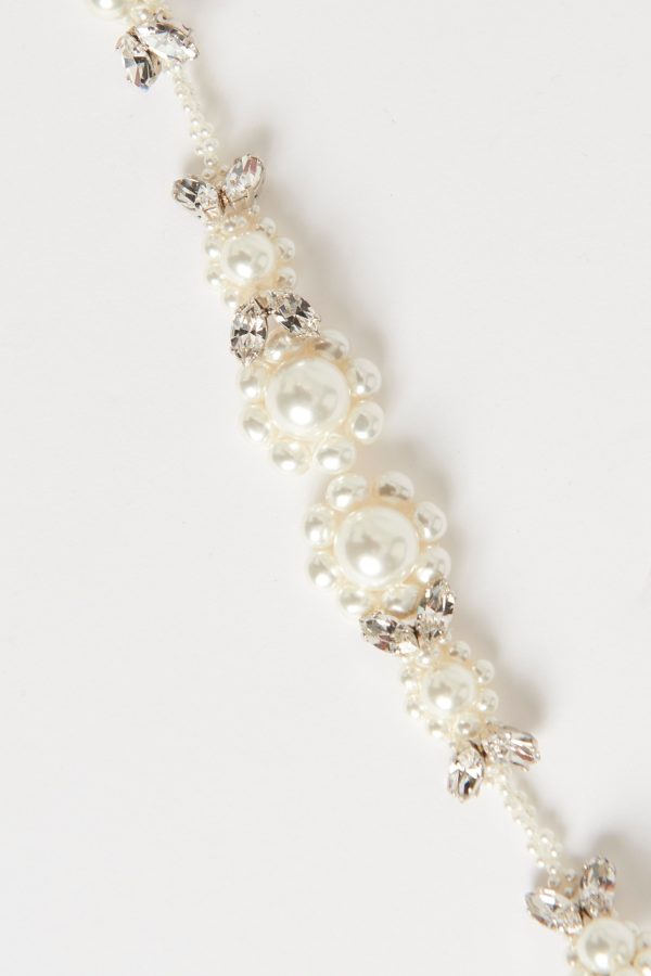 White Faux-Pearl Preowned Victorian Drop Earrings Online now