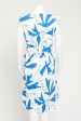 Blue and White Abstract Pattern Preowned Dress For Sale