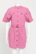 Raspberry Pink Zolina Preowned Belted Dress For Sale