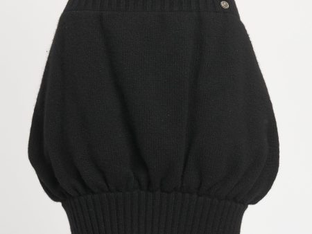 Black Cashmere Bubble Preowned Mini Skirt For Discount