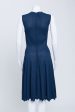 Blue Mid Knee Length Dress Online Hot Sale