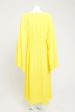 Marigold Viscose Blend Preowned Augusta Knitted Midi Dress Supply