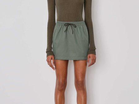 Green Utility Skirt Mini Online