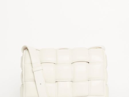 White Leather Cassette Shoulder Bag Online Sale