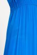 Blue Low Cut Lightweight Sleeveless Preowned Dress Fashion