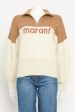 Camel and Cream Linn Preowned Sweatshirt Online Sale