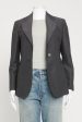 Grey Single Breasted Preowned Blazer For Discount