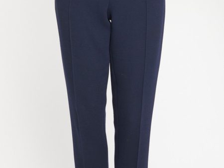 Navy Straight Leg Smart Preowned Trousers Online now