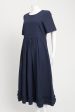 Navy Erika Ruffle Preowned Dress For Cheap