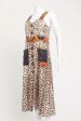 Leopard Print Silk Preowned Midi Dress Hot on Sale