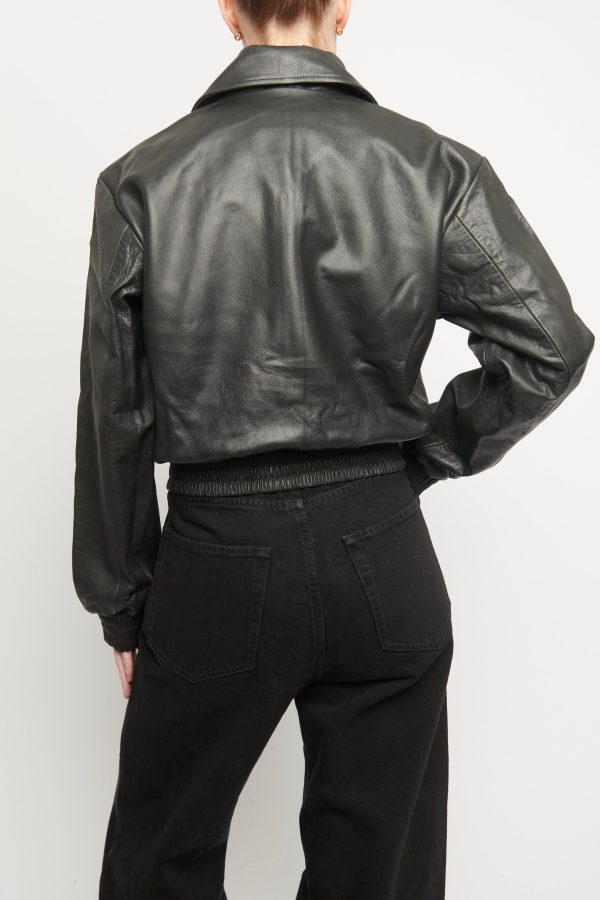 Black Bomber Jacket Hot on Sale