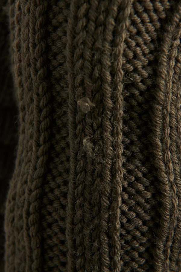 Wool Khaki Preowned Chunky Knit Hot on Sale