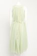 Paulas Ibiza Crepe Sage Preowned Dress Supply