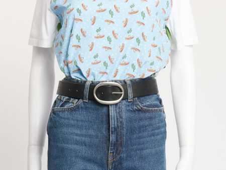 Blue Cactus and Cowboy Hat Preowned T-Shirt Online