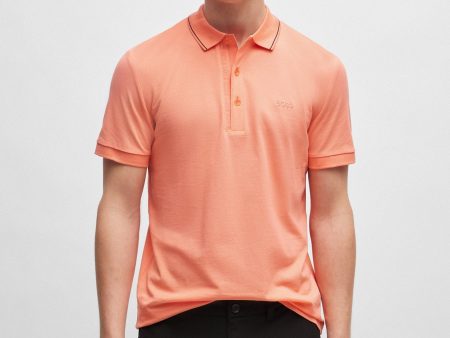 Boss Cotton-Piquee Slim-Fit Polo Shirt With Tonal Logo - Men Cheap