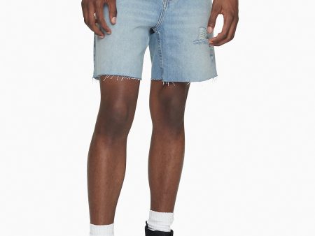 Calvin Klein Classic Fit Blake Distressed Cut-Off Jean Shorts - Men Online now