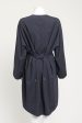 Navy Blue Preowned Tunic Dress For Cheap