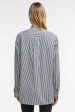 Mid Stripe Black Oversize Shirt Fashion