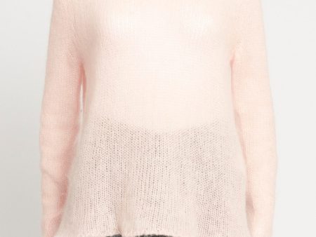 Pale Pink Mohair Blend Lightweight Preowned Jumper Fashion