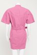 Raspberry Pink Zolina Preowned Belted Dress For Sale