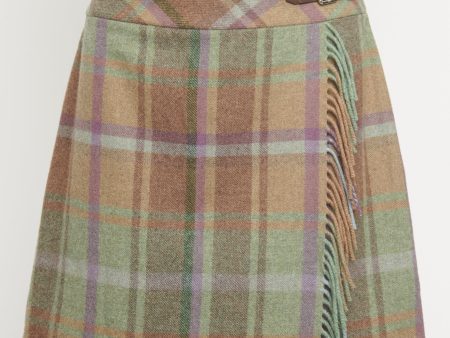 Wool Fringed Preowned Skirt Online Sale