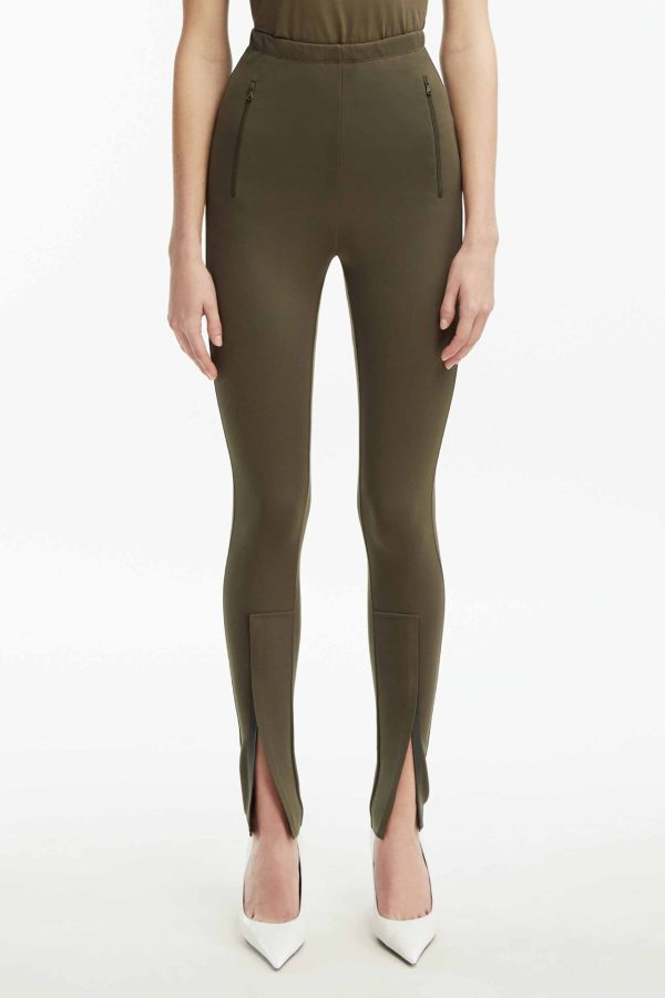 Military Front Zip Legging Hot on Sale