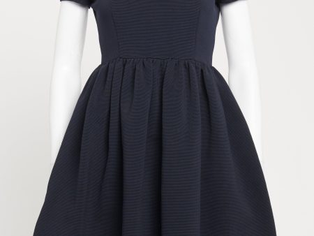 2016 Navy Blue Nylon Preowned Skater Dress For Cheap