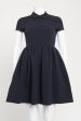 2016 Navy Blue Nylon Preowned Skater Dress For Cheap