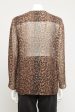 2015 Animal Print Silk Preowned Blouse Online Sale