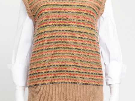 Multi Lovers Rock Wool Preowned Sweater Vest Online Sale