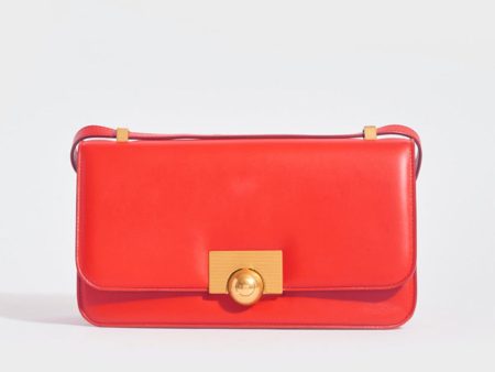 The Classic Mini Leather Shoulder Bag in Red Online