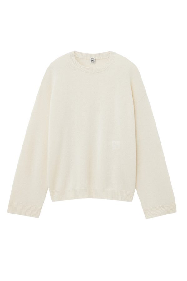 Bone Monogram Embroidery Knit Online Sale