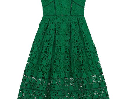 Green Azaelea Midi Dress Hot on Sale