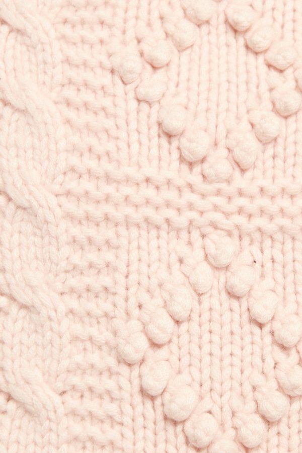 Baby Pink Cashmere Roll Neck Sleeveless Preowned Sweater For Discount