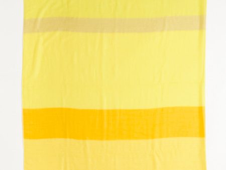 Yellow Stripe Cashmere Preowned Shawl Cheap