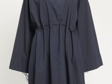 Navy Blue Preowned Tunic Dress For Cheap