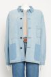 Blue Oversized Denim Preowned Shirt Fashion