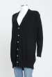 Black Cashmere Preowned Longline Cardigan With Pearl Buttons Discount