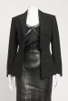 Black Wool Preowned Cutout Blazer Sale