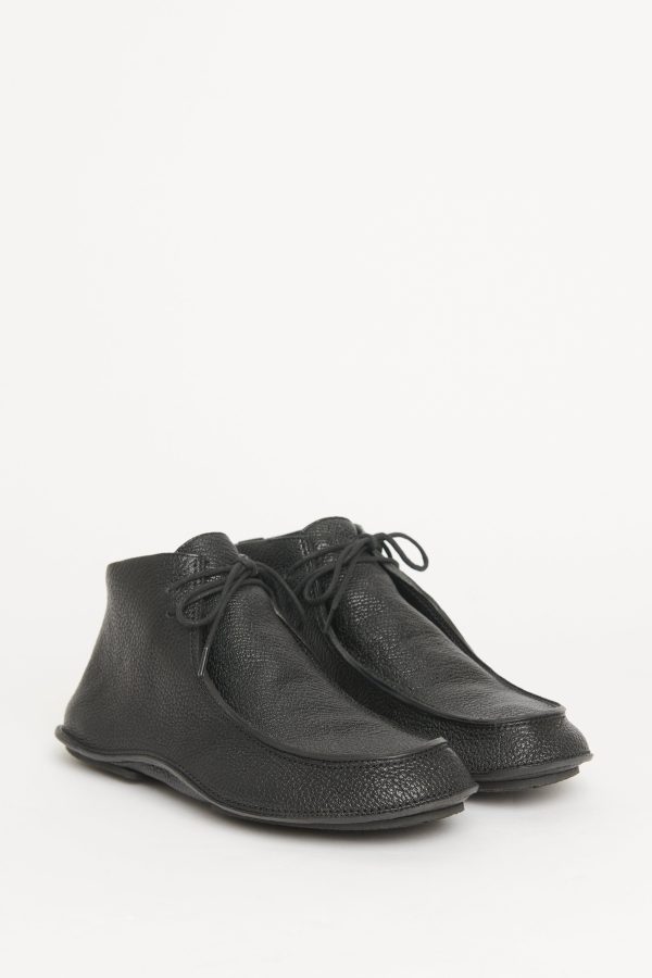 2020 Black Goatskin Lace-Up Derby Preowned Car Shoes Online now