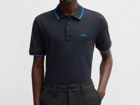 Boss Cotton-Pique Polo Shirt With Logo Detail - Men Online Hot Sale