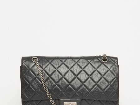 Black 2.55 Reissue Quilted Leather 227 Preowned Flap Bag Sale