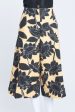 Mustard Linen Le Short D homme Floral Printed Culottes For Cheap